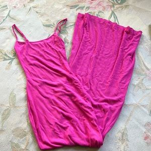 SKIMS Soft lounge maxi slip dress hot pink SOLD OUT XS